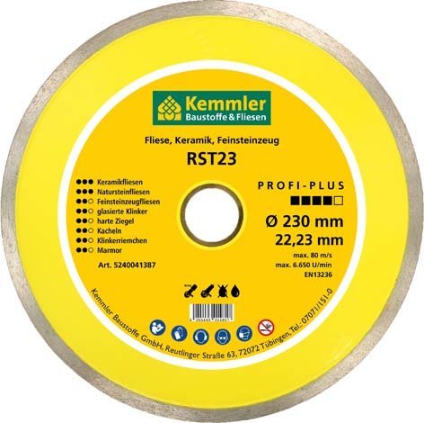 Kemmler RST11 Diamant Trennscheibe DN115