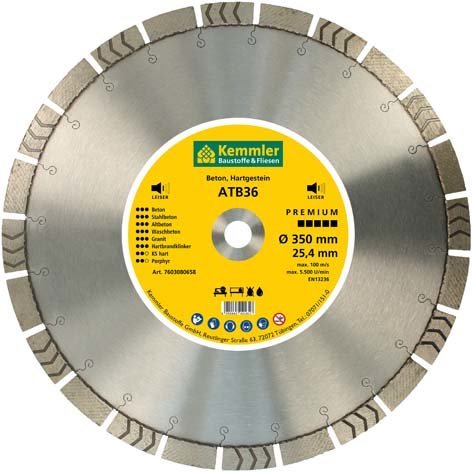 Kemmler ATB45 Diamant Trennscheibe DN450